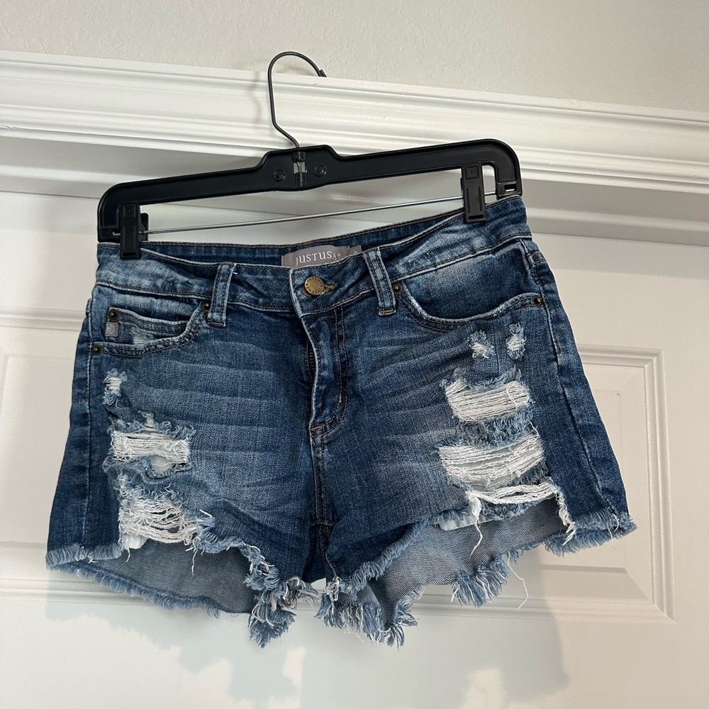 Dark Wash Denim Shorts